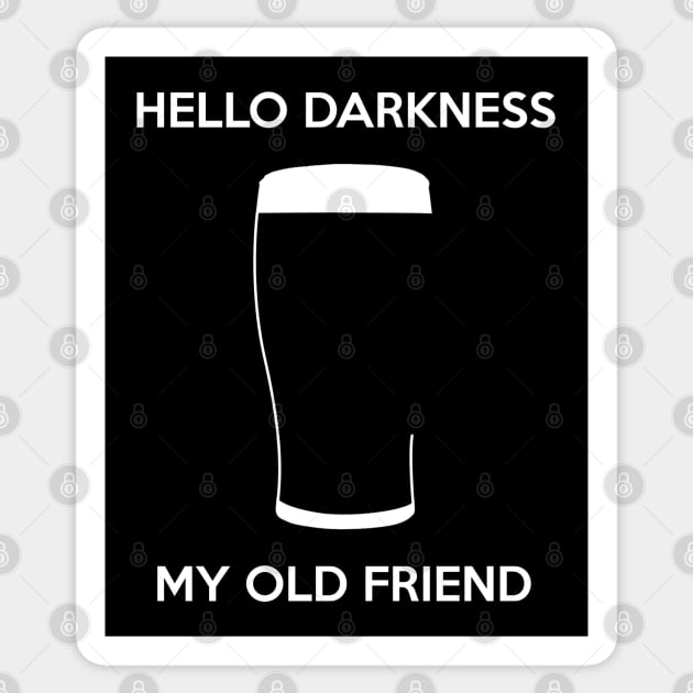 Hello Darkness My Old Friend Sticker by byfab